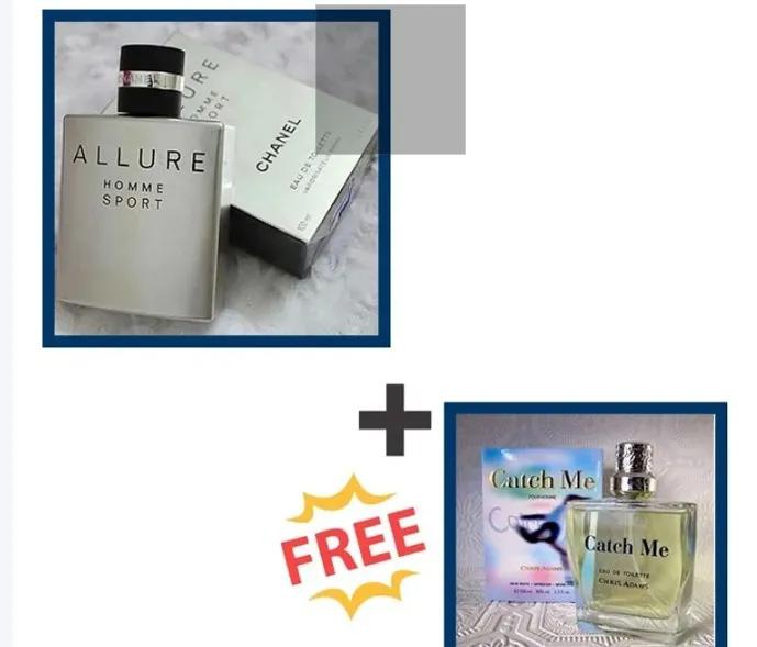 Chanel Allure Homme Sport Eau De Toilette Spray 100ml plus free gift Gray M