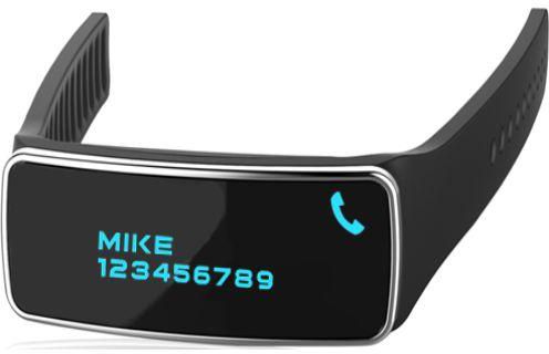 Fitness silicon Smart Wrist Band - Vibration reminder of incoming calls, SMS, etc. Water Proof