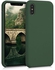 IPhone X/XS Silicone Back Case - Green
