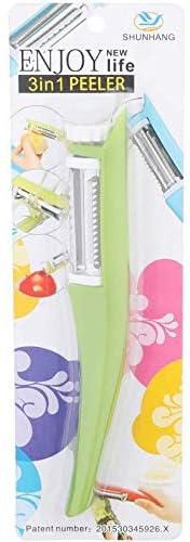 Vegetables Peeler 3 in 1Green and White_ with two years guarantee of satisfaction and quality