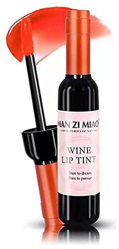 Beautishop Lipstick, Lip stains set Matte Long Lasting Waterproof Lip Tint Set Lip Gloss Lip Stainأحمر شفاه النبيذ (OR01-Orange)