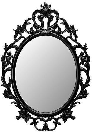 Decorative Wall Mirror, Black