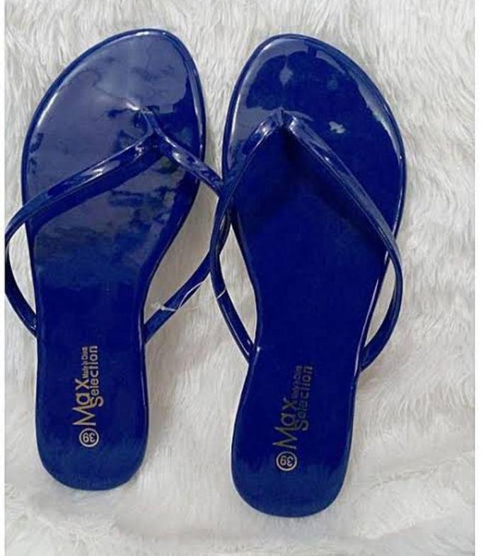 Blue Ladies Fashion Slippers