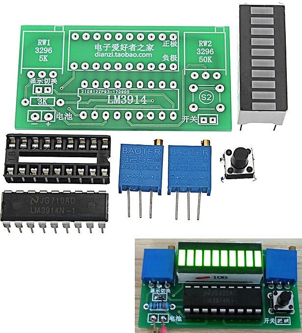 Generic LED Power Indicator Kit DIY Battery Tester Module For 2.4-20V Battery