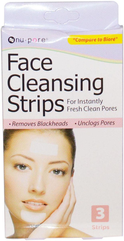 لصقات تنظيف البشرة لتنقية المسام وإزالة الدهون والرؤوس السوداء Face Cleansing Strips, 3 Strips