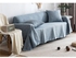 Solid Pattern Sofa Slipcover Blue 200 - 300centimeter