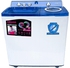 AWM-TT1255P - 12.0 Kg Twin Tub Washing Machine with Pump, Air Dry Function, External Scrub top, Anti Bacterial, 35 Min Soak Timer, Anti-Rust plastic Drum, Simultaneous Wash and Spin Function with Twin Motors, High Speed Spin 1350rpm.
