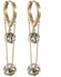 Gold Dangle Drop Earrings For Woman Teen Girls Gold Sleek Metal Chain Jewelry