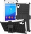 Ozone Tough Shockproof Hybrid Case Cover with Screen Protector for Sony Xperia M4 White