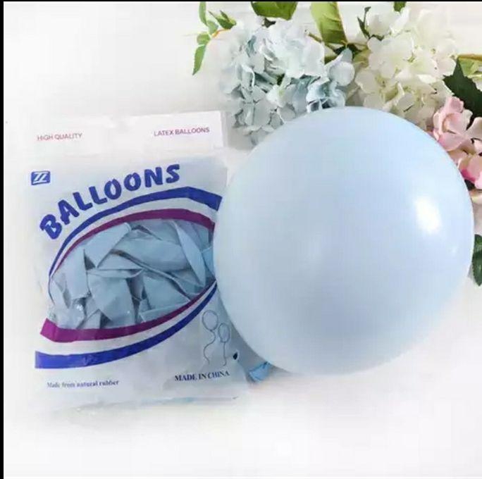 10Pieces Pastel Blue Plain Balloons