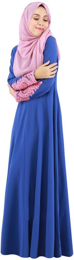 Embroidery Long Sleeve Maxi Dress - 2 Sizes (4 Colors)