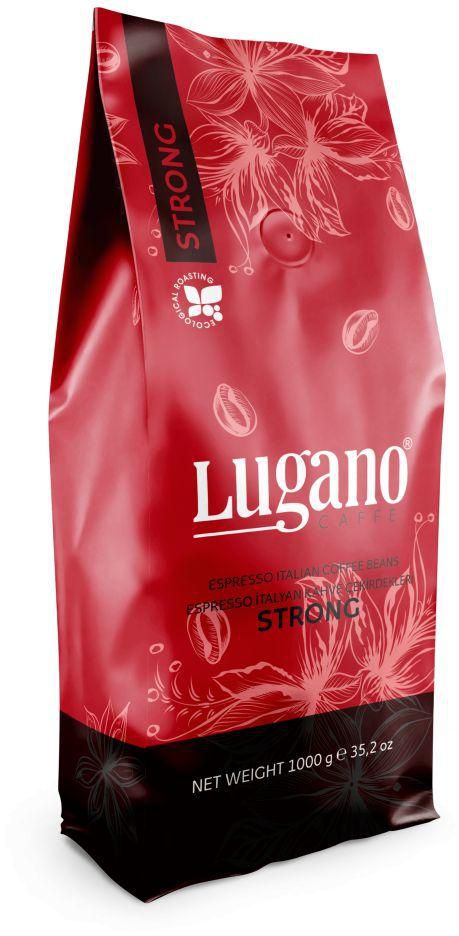 Lugano Cafeé لوجانو سترونج حبوب قهوة - 1 كجم