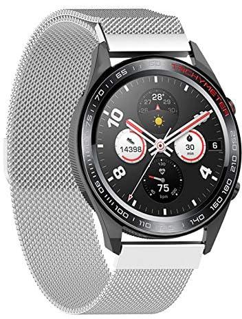 ieLive Smart Watch Band Wrist Band Watchband Milanese Stainless Steel Replacement Magnetic Strap Band for Huawei Watch GT/Honor Watch Magic/Ticwatch Pro - Silver