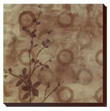 Decorative Wall Painting With Frame Brown/Grey 24x24centimeter