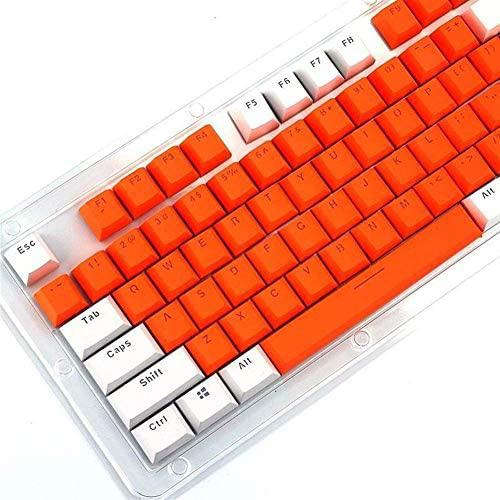 DIY Compare The Color Key Cap With The Multi-color MX Mechanical Keyboard With The PBT Key Cap With A Two-pin Injection 104 (Color : Orange) Accessories (Color : Orange)