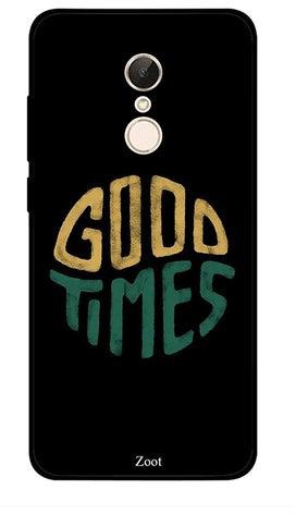 غطاء حماية واقٍ لهاتف شاومي ريدمي 5 مطبوع عليه عبارة "Good Times"