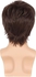 Synthetic Hair Wig For Men Short Straight Brown Color