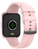 P25 Series 5 Color Screen Message Reminder Health Monitor IP68 Waterproof Sport Tracker Intelligent Watch Pink