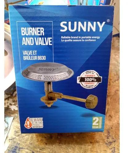 Sunny Gas Burner And ValveMatchstick ignition No batteries required Stainless steel body, easy to clean Takes up only a minimum kitchen space Stainless steel gas burner with single