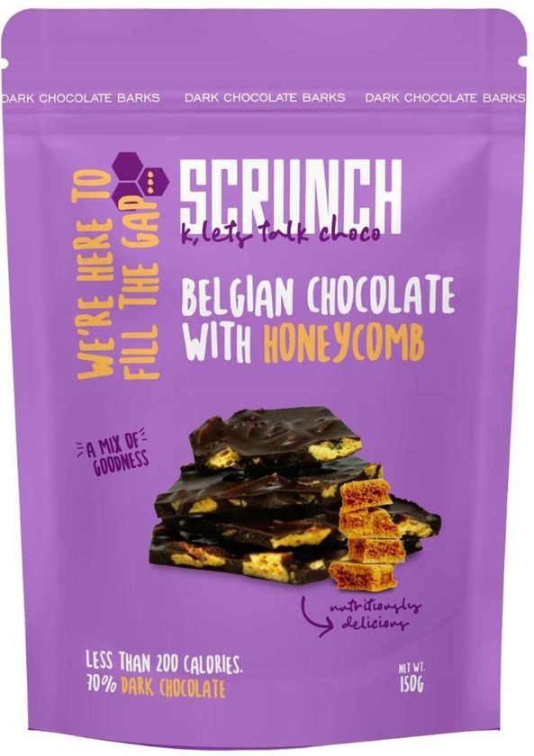 Scrunch Dark Chocolate Honeycomb - 150 Gram