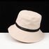 Women's Bucket Hat Solid Color Ruffle Machine Sewing Thread Hat