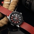Curren 8307 Male Quartz Watch Red Calendar Display Casual Business Wristwatch For Men