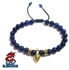 Blue Jasper Stone And Zircon Bracelet. Elegance.O.K.M