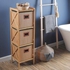 Bamboo Bathroom Cabinet with 3-Drawers