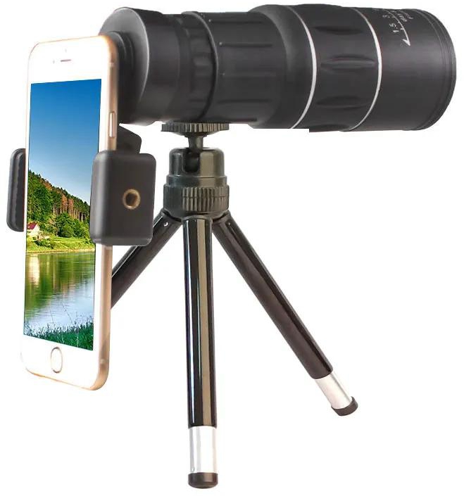 mobile phone telescope Large caliber High magnification telescope Twilight night vision high definition 10000 meters 16x52 Single cylinder telescope