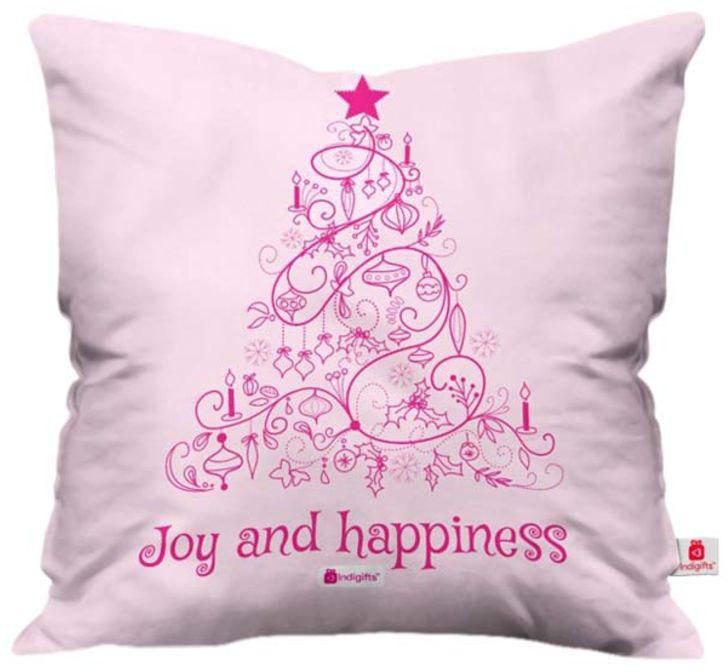 Printed Cushion Cover Pink 45x45 centimeter