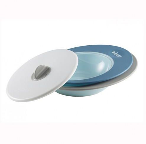 Beaba Set of Ellipse Evolutive Plates with Steam Cover