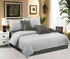 Hours Gray King Size (260 x 240 cm) Two Sided Compressed Comforter 6 Pieces Bedding Sets, HRS-3-4