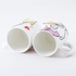Cartoon Donald & Daisy Kiss Pair Mug 3D Couple Porcelain Mug (Set of 2) 300 ML