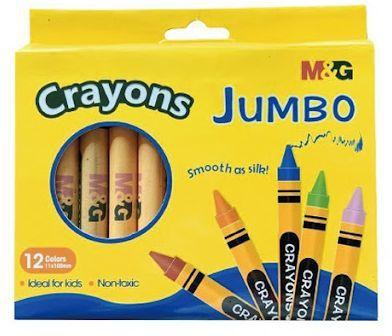 M&G Jumbo Crayons 12 Colors