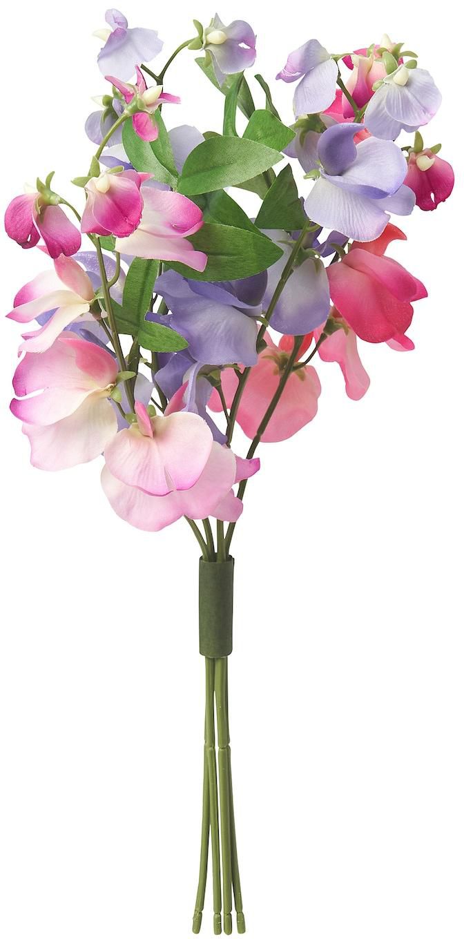 SMYCKA Artificial flower - in/outdoor bouquet/multicolour Sweet pea 33 cm