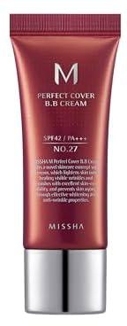 Missha No.27 M Perfect Cover Bb Cream Spf42/Pa+++, 20 ml, Honey Beige, Brown
