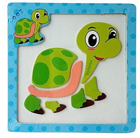 Universal Wooden DIY Cartoon Animal 3D Stereo Jigsaw Puzzle Educational Toy Puzzle Toy