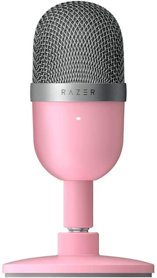 Razer Seiren Mini - Ultra-compact Streaming Microphone: Ultra-Precise Supercardioid Pickup Pattern, Professional Recording Quality, Ultra-Compact Build - Quartz, RZ19-03450200-R3M1
