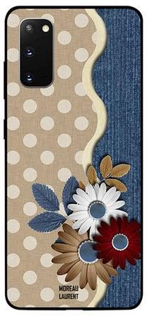 Skin Case Cover -for Samsung Galaxy S20 Brown And White Flower Brown And White Flower