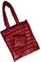 Quilted Tote Bag - Red