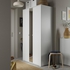VIHALS Wardrobe with 2 doors - white 105x57x200 cm