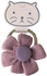 Aiwanto 2 Pcs Hair Elastics Crochet Flower Petal Design Baby Toddler Hair Accessories (Pink Lavender)