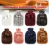 2 L Hot Water Bottle with Cover, Fluffy, Hot Water Bottle with Cover, for Children and Adults