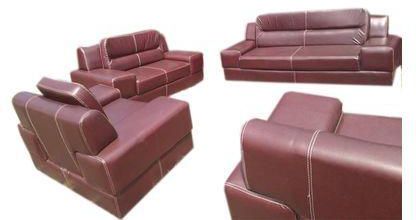 Lg Brown 7 Seater Leather Sofa, All Leather Couch