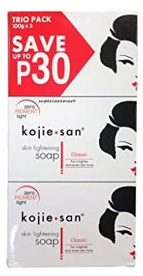 Kojie San Skin Lightening Soap,100g (Pack of 3)