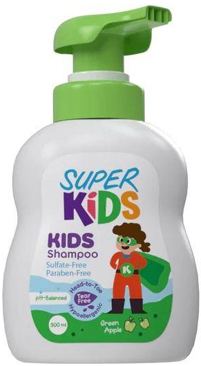 Parkville Super Kids Shampoo Green Apple 300ml.