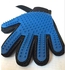 Pet Grooming Glove Brush for Dogs [zZ] Blue