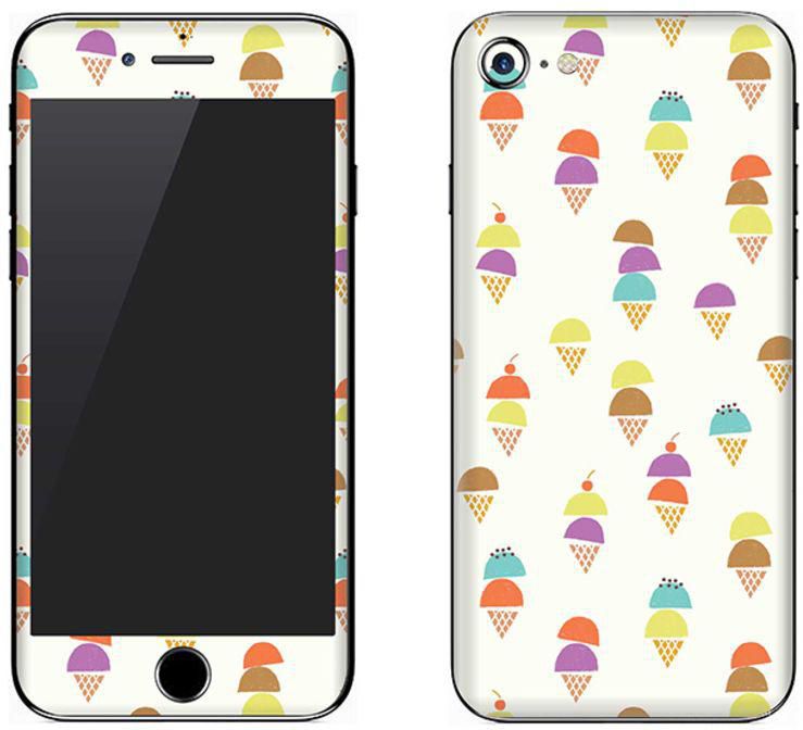 Vinyl Skin Decal For Apple iPhone 8 Scoopy Cones