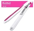 Kemei Km-532 Professional Hair Straightener - White + Silicone Ultrasonic Facial Cleanser Brush - Blue