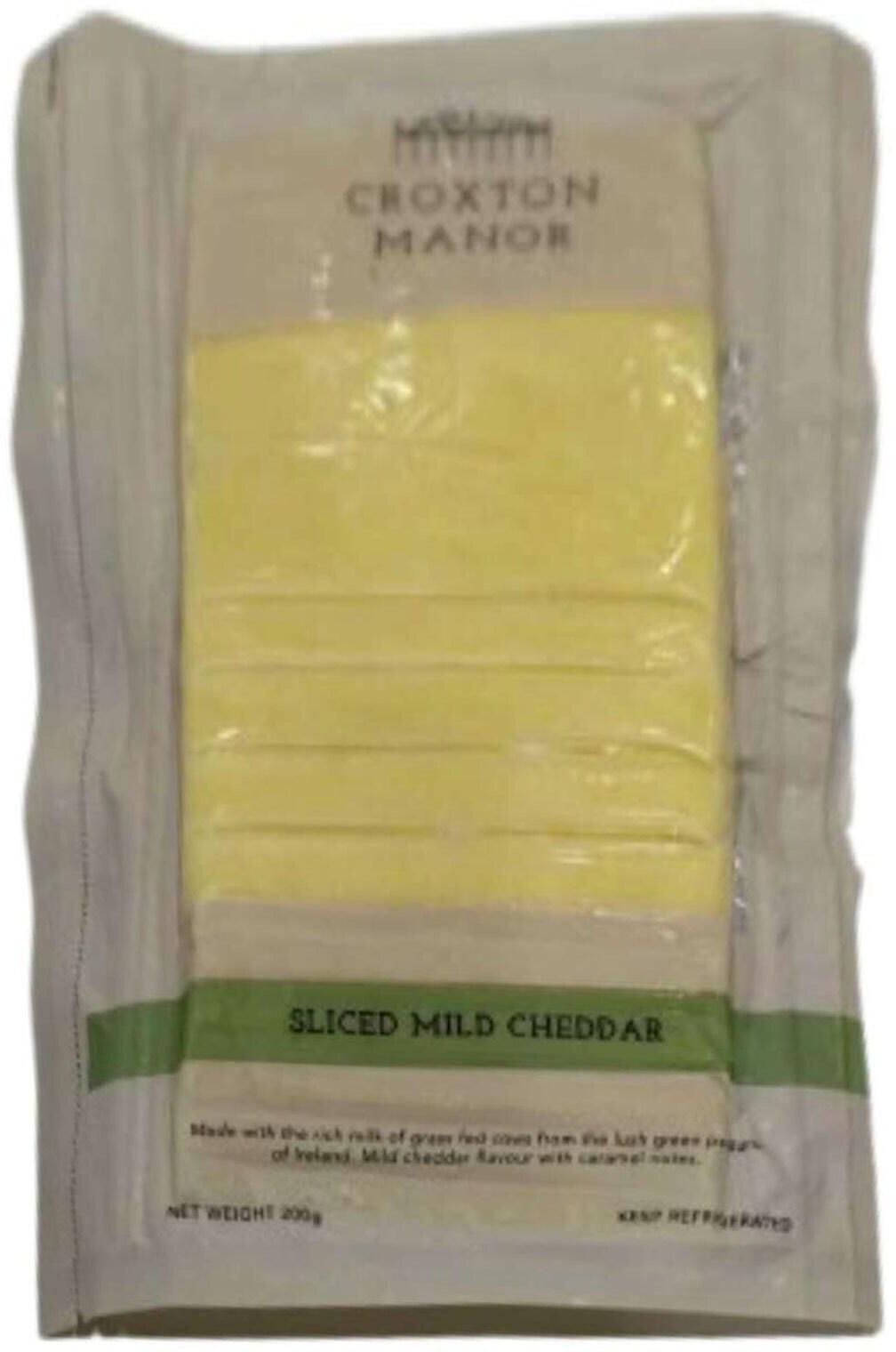 Croxton Manor Mild Cheddar Cheese Slices 200g